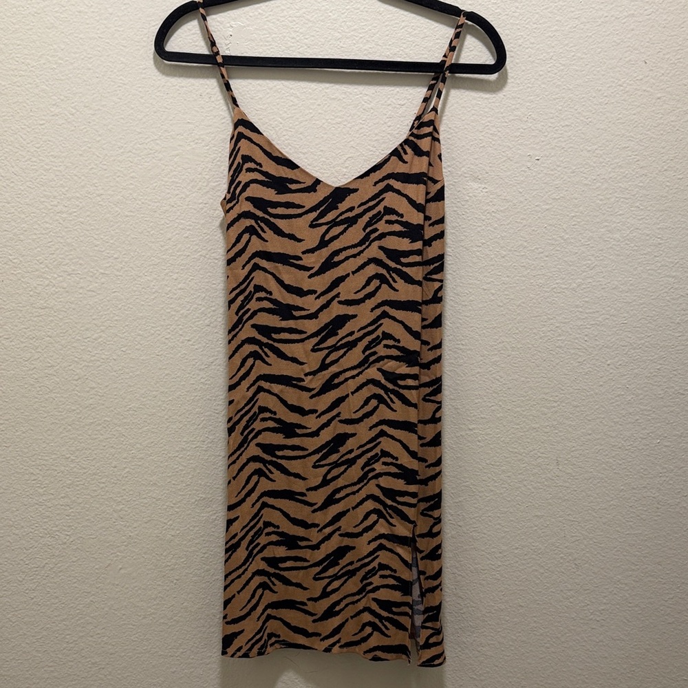 Reformation Tiger Print Mini Dress XS